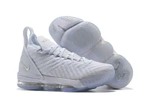 LeBron 16 Pure white Platinum Sneaker