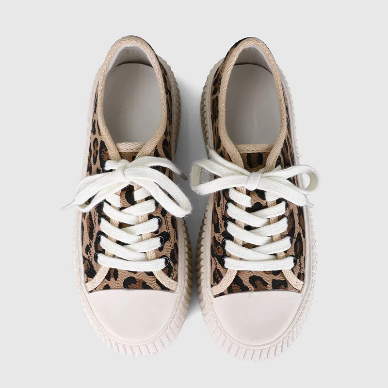 Leopard Casual Platform Sneakers