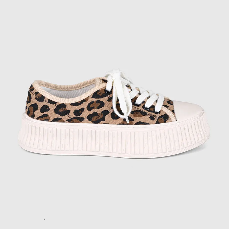 Leopard Casual Platform Sneakers