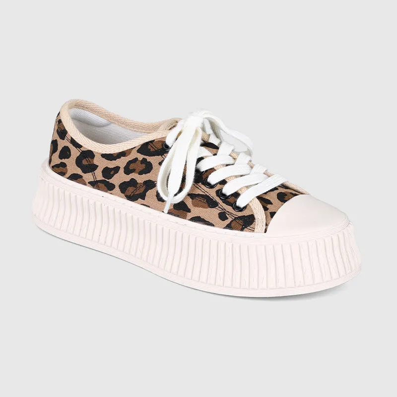 Leopard Casual Platform Sneakers