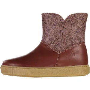 Lesley Zip Tex Bootie - wood rose