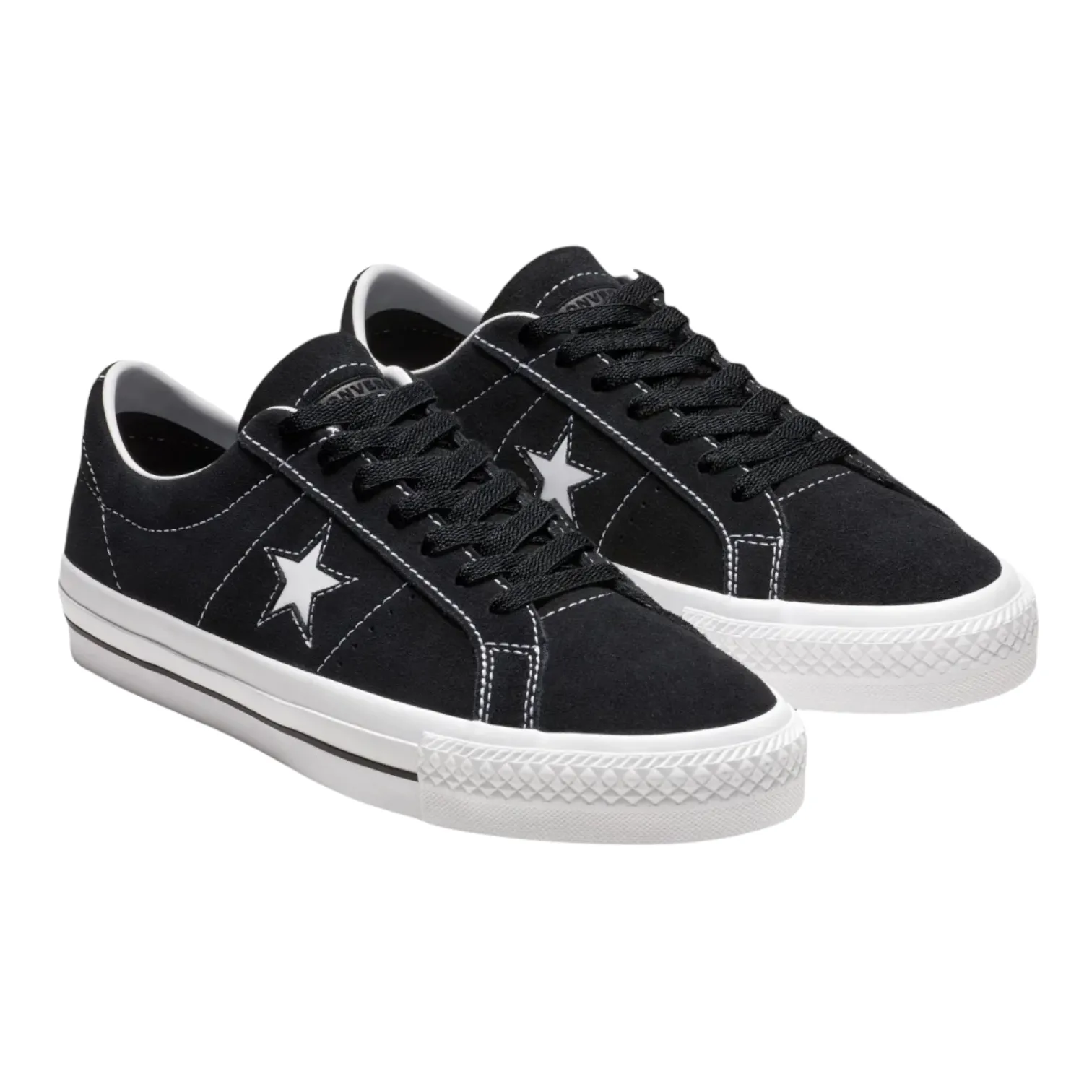 LNew CONVERSE CONS ONE STAR PRO OX SHOES BLACK/WHITE