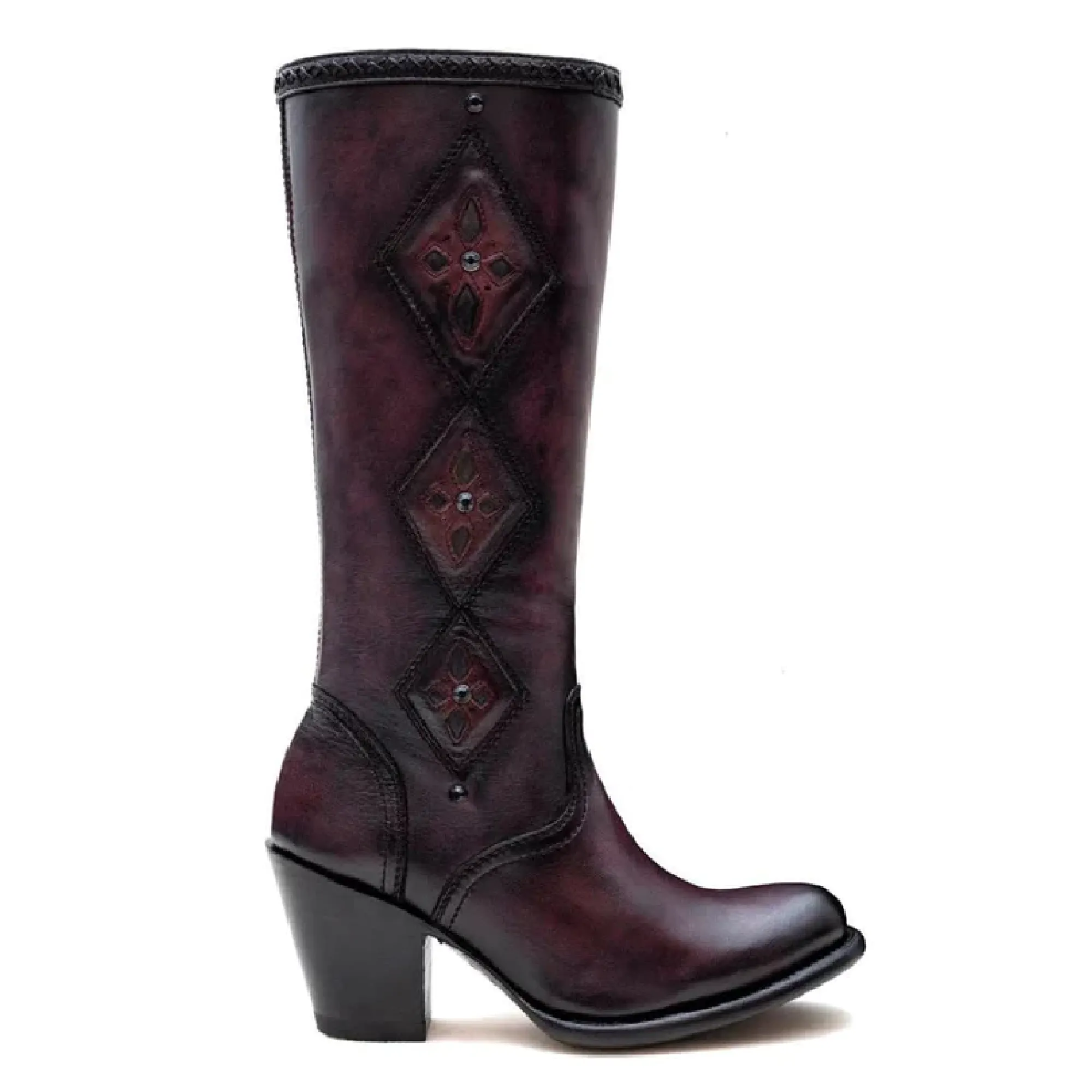 Los Altos Boots Womens #3738306 Ladies High Top Boot | Style Albania Boots | Color Tinto Brosh