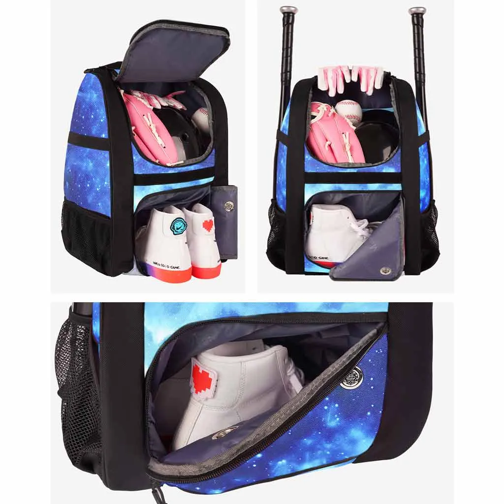 Matein Galaxy Blue Baseball Batting Bag