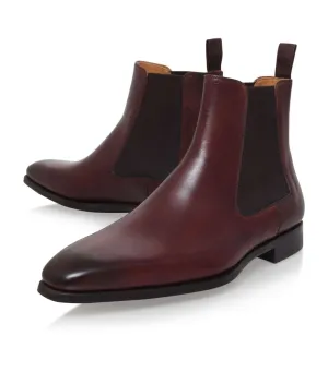 Men Fashion Maroon Color Chelsea Boot Men Ankle Formal Boot Ankle Boots