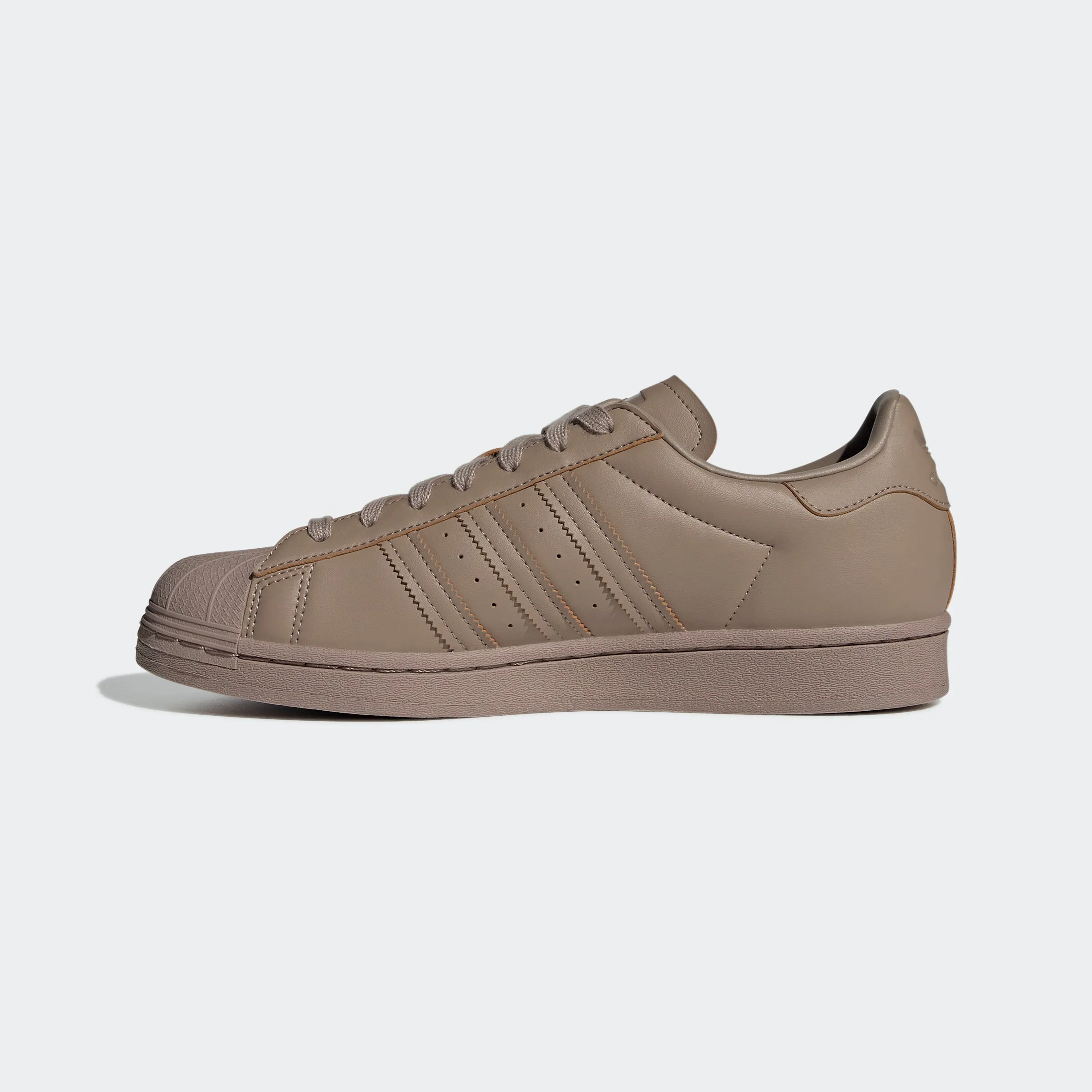 Men's adidas Originals Superstar Shoes Chalky Brown