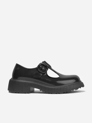 Mini Melissa Girls Jackie T-Bar Jelly Shoes in Black