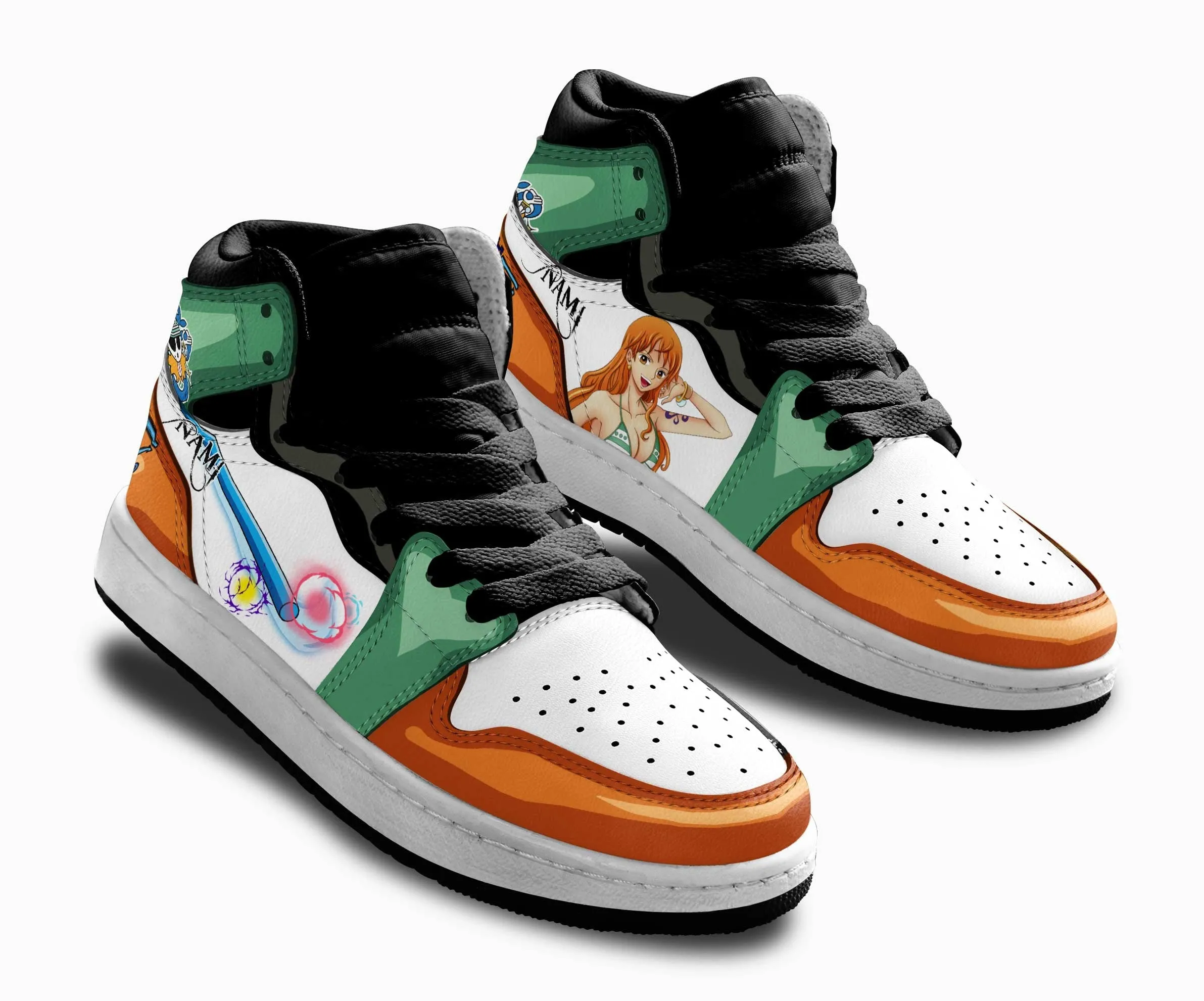 Nami Kids Sneakers Custom OP Anime Shoes For Kids