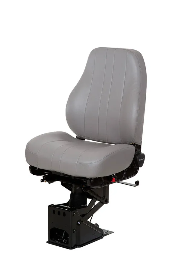 National Captain Mid Back Truck Seat in Gray Vinyl – PN 50765.001