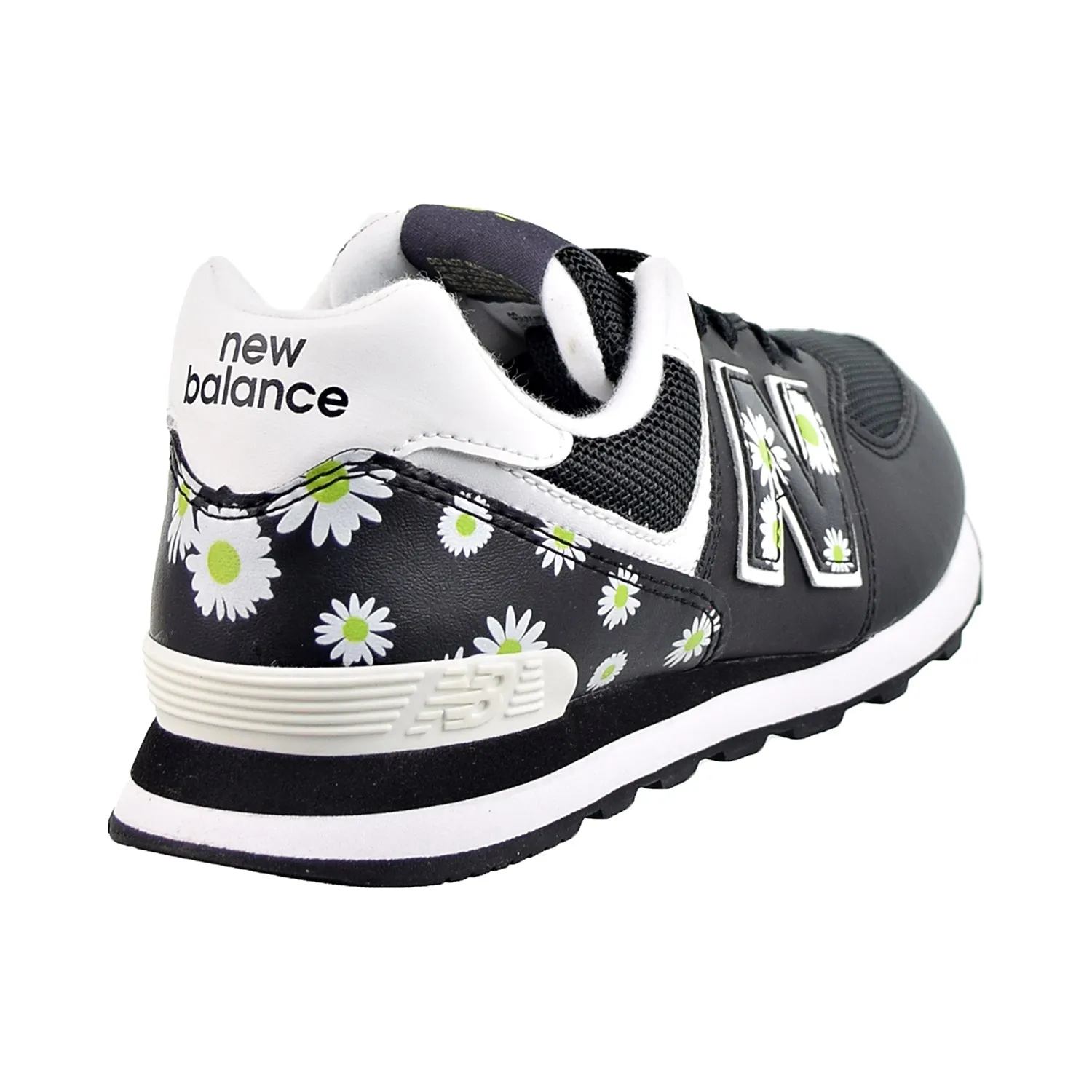 New Balance 574 Big Kids' Shoes Black-White