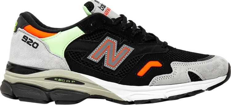 New Balance 920 Made In England 'Black Gray Mint' Sneakers, Black