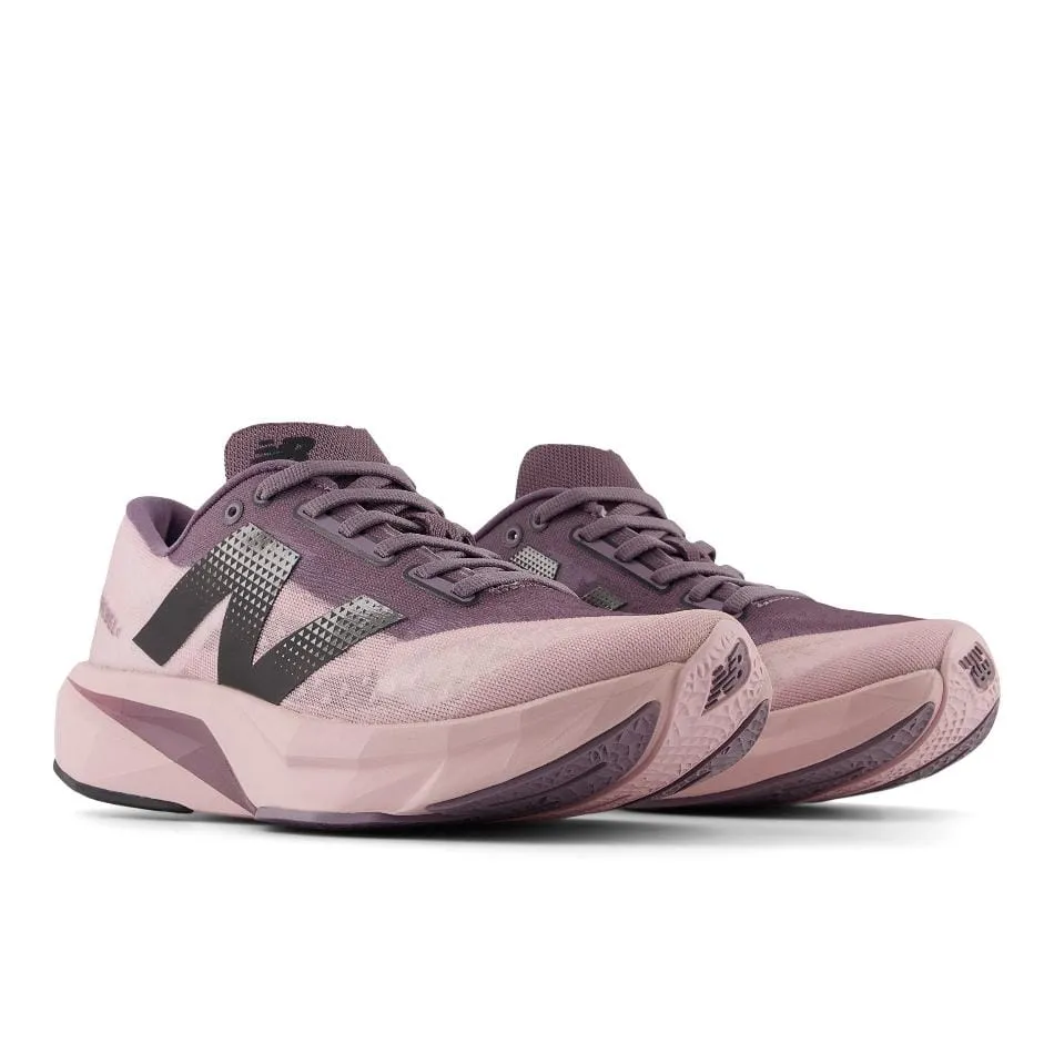 New Balance Women's FuelCell Rebel V4 Running Shoes in Twilight Haze/Dark Ice Wine/Black SS25