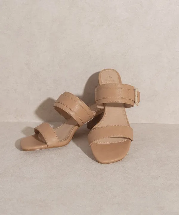 Nicole - Buckle Block Heel