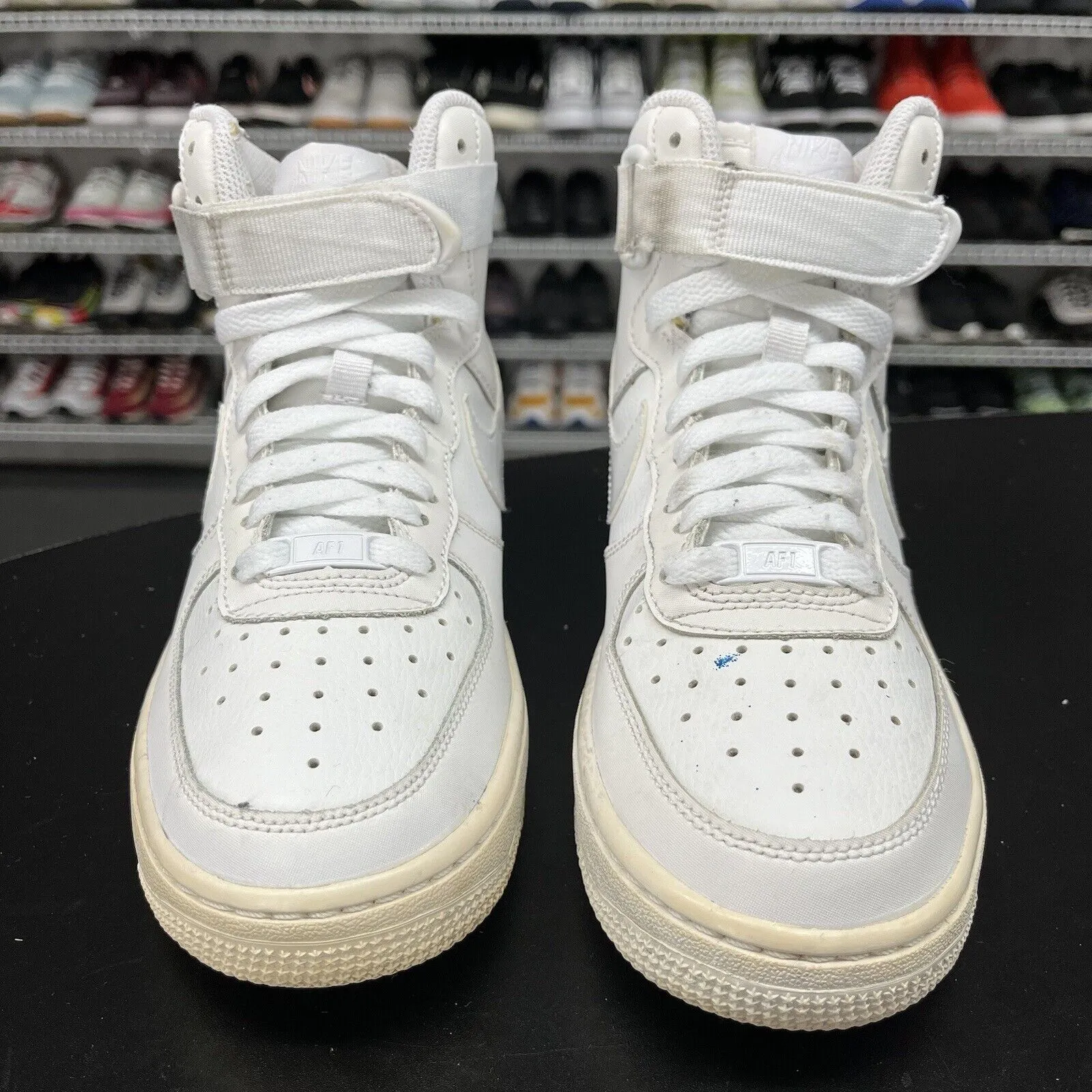 Nike Air Force 1 07 High Triple White GS Shoes 653998-100 Youth Size 4.5Y