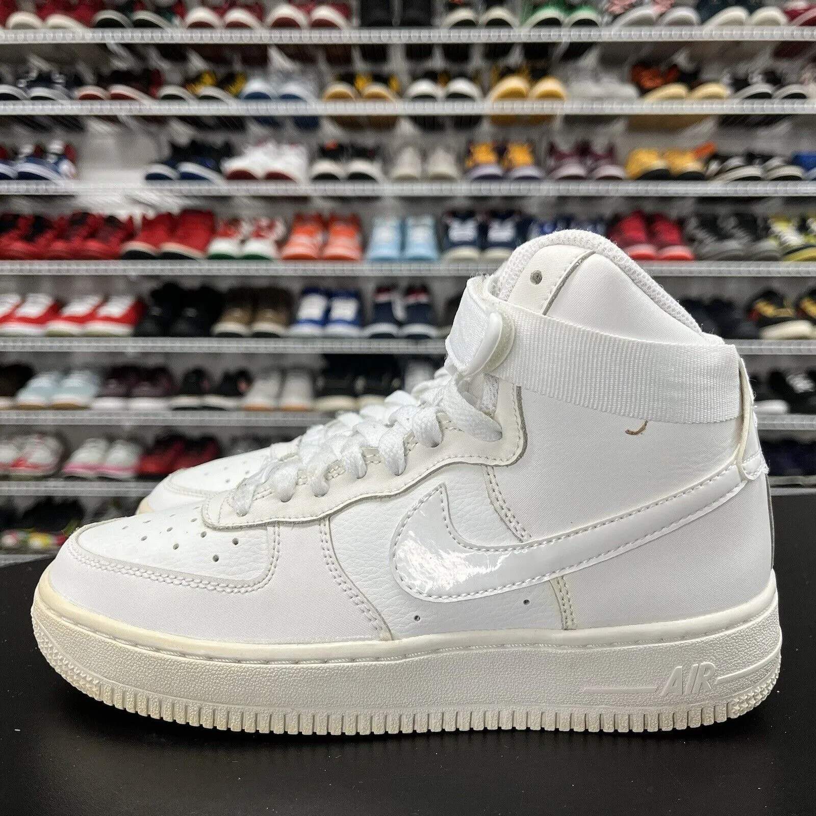 Nike Air Force 1 07 High Triple White GS Shoes 653998-100 Youth Size 4.5Y