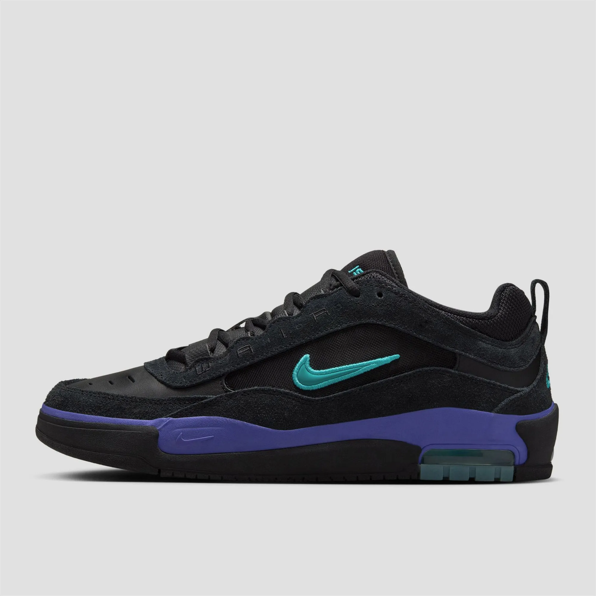 Nike Air Max Ishod Skate Shoes Black / Dusty Cactus / Black / Persian Violet