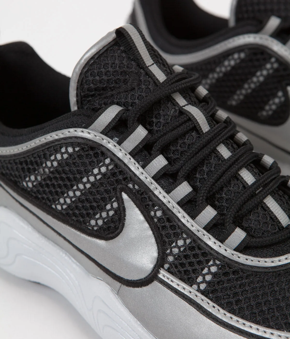 Nike Air Zoom Spiridon '16 Shoes - Black / Metallic Silver - Metallic Silver