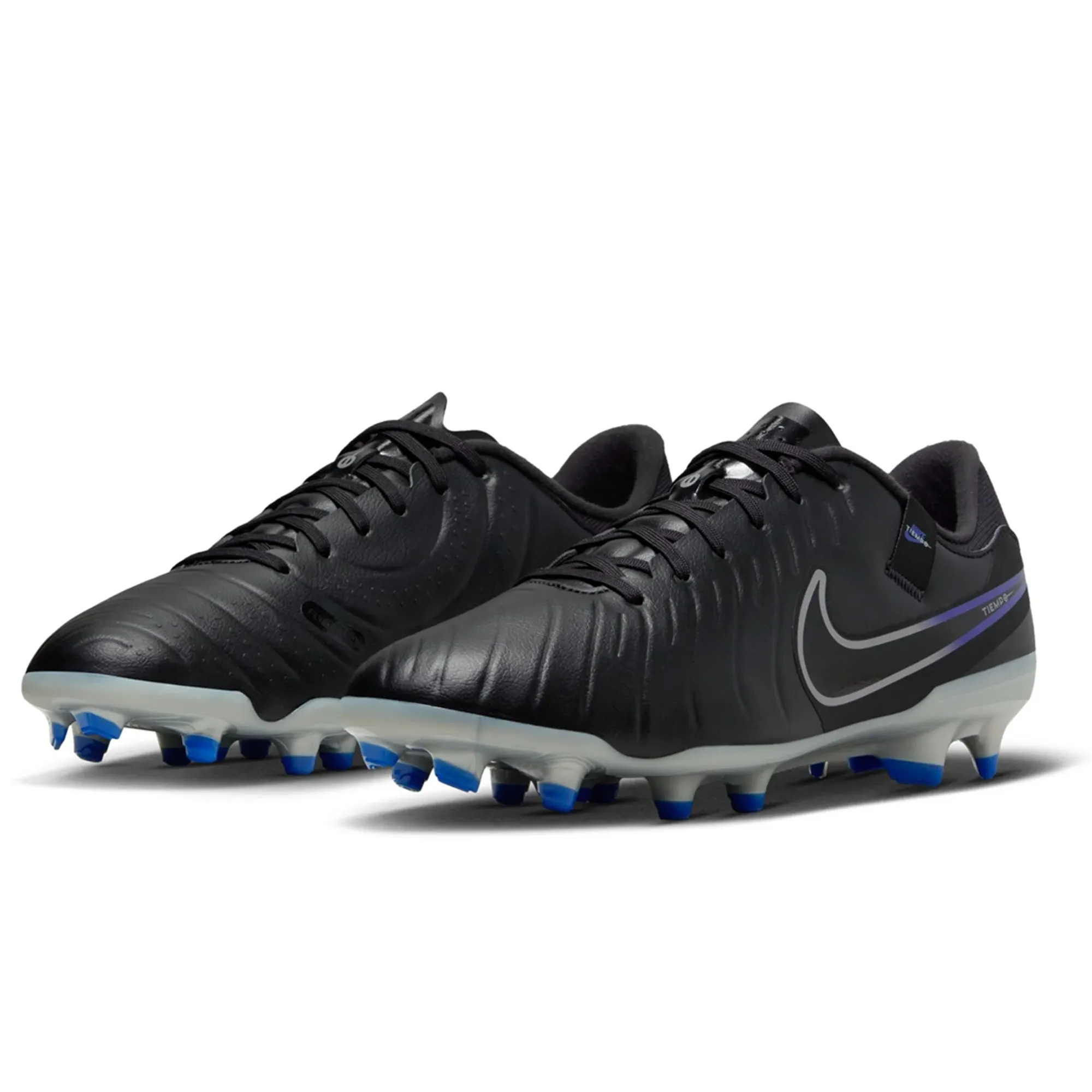 Nike Legend 10 Academy FG/MG Soccer Cleats (Black/Chrome-Hyper Royal)