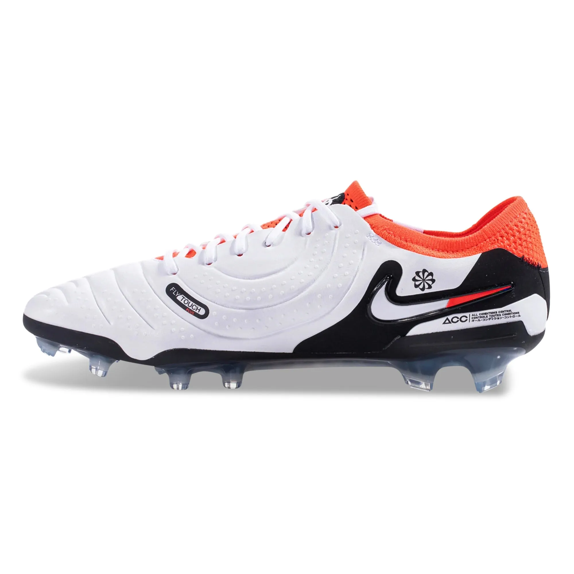 Nike Legend 10 Elite Firm Ground Soccer Cleats (White/Bright Crimson)