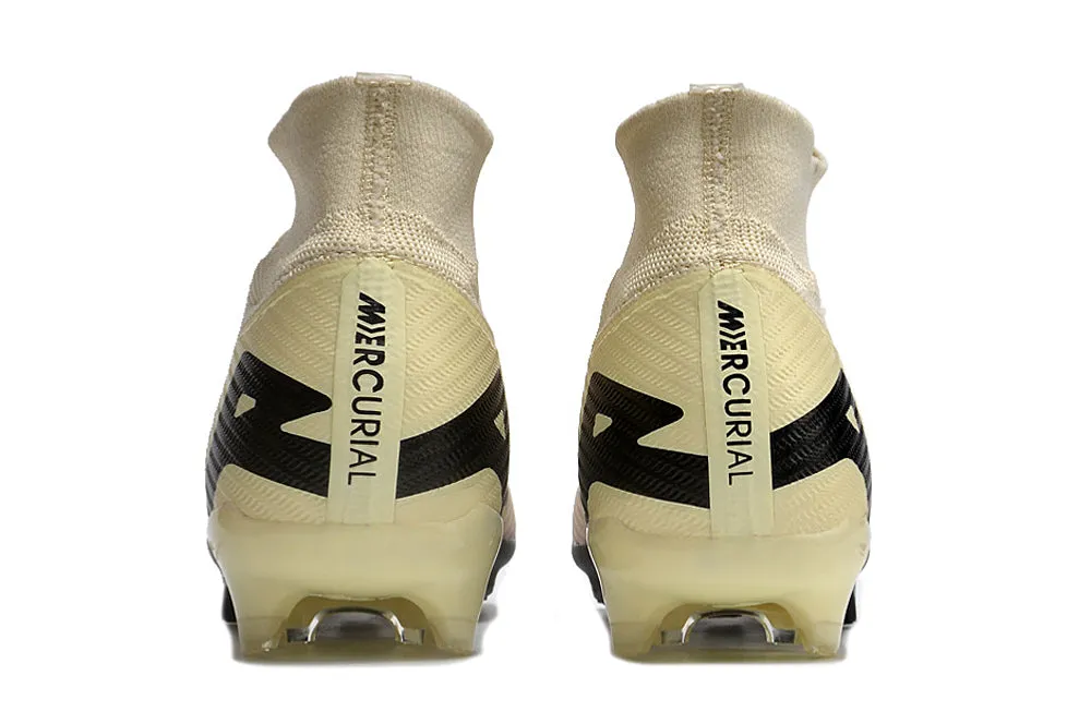 Nike Mercurial Superfly - Sand Dollar Yellow | Jet Black - FREE WORLDWIDE SHIPPING