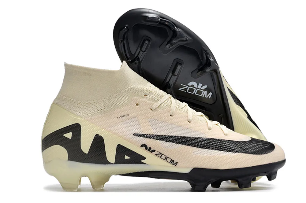 Nike Mercurial Superfly - Sand Dollar Yellow | Jet Black - FREE WORLDWIDE SHIPPING