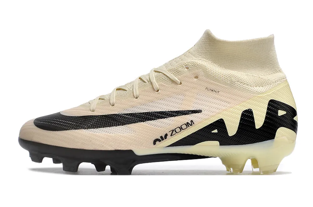 Nike Mercurial Superfly - Sand Dollar Yellow | Jet Black - FREE WORLDWIDE SHIPPING