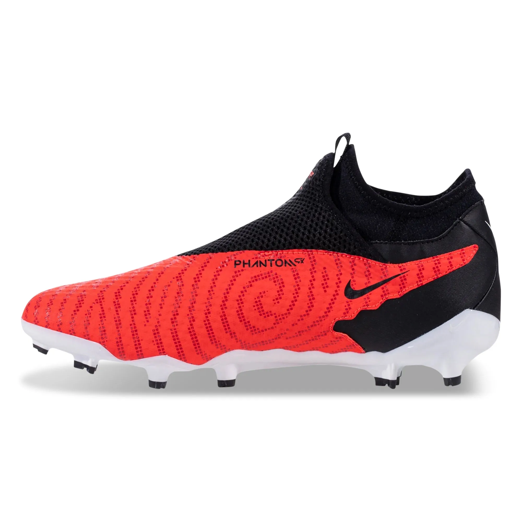 Nike Phantom GX Academy DF FG/MG Soccer Cleats (Bright Crimson/White)