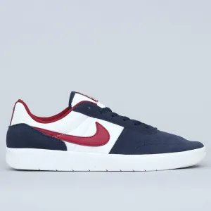 Nike SB Team Classic Shoes Obsidian / Team Red - Summit White