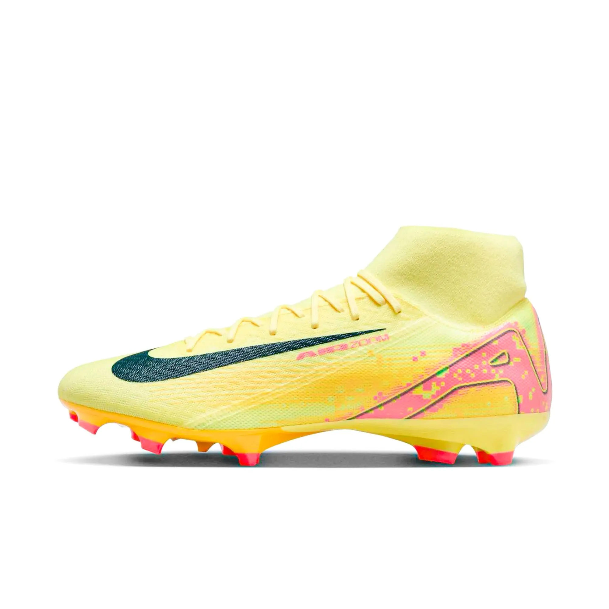 Nike Zoom Superfly 10 Academy KM FG/MG Soccer Cleats (LT Laser Orange/Armory Navy)