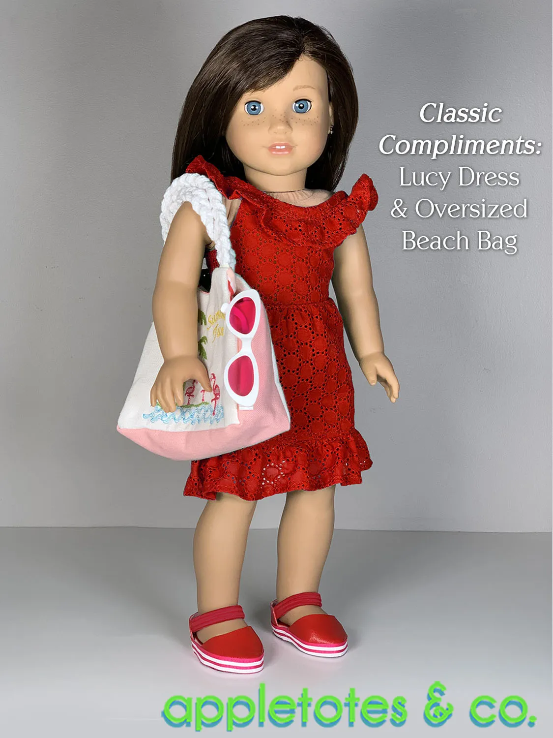 No-Sew Maggie Shoes 18 Inch Doll Pattern - SVG Files Included