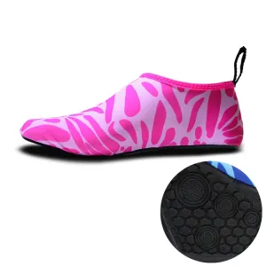 Non-slip Wear-resisting Thick Rubber Sole Diving Shoes and  Socks, One Pair, Size:XL (Figured Pink)