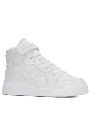 Nstil Boy's White Basketball Sports Shoes