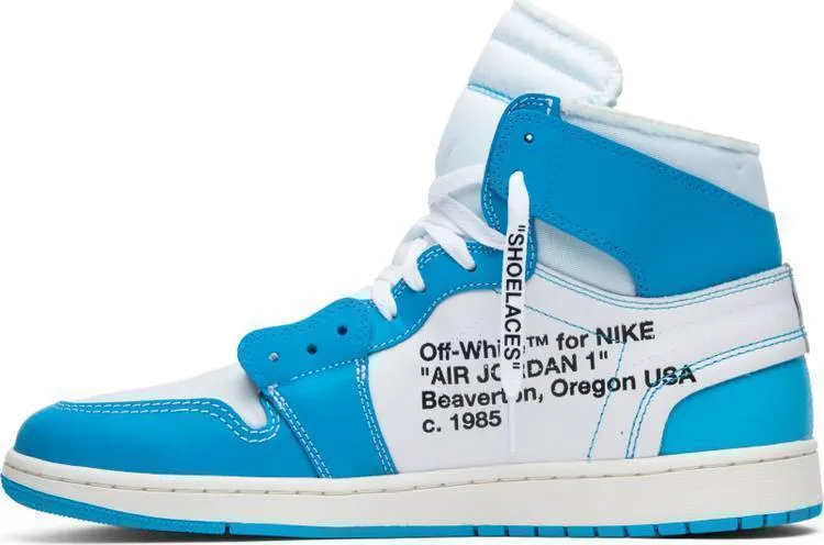 OFF-WHITE x Air Jordan 1 Retro High OG 'UNC' Shoes Basketball Men !!! CYBER MONDAY SALE !!!