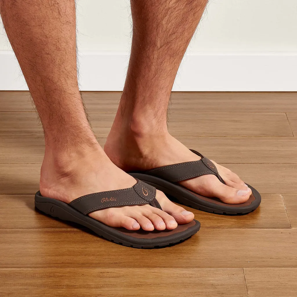 'Ohana Men's Beach Sandals - Dark Java/Ray