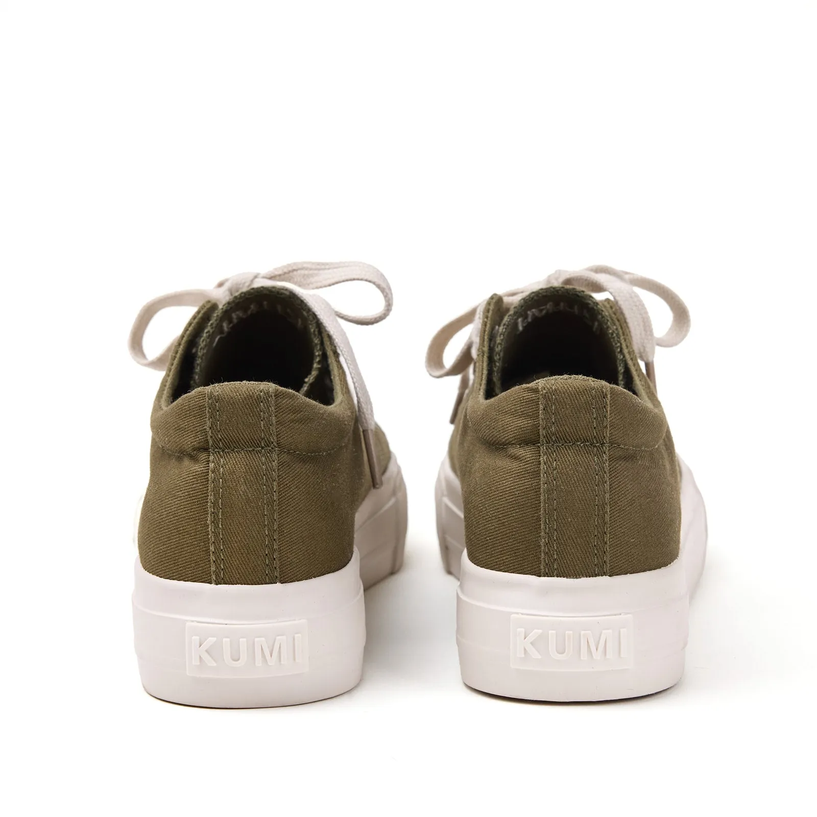 Olive Platform sneakers