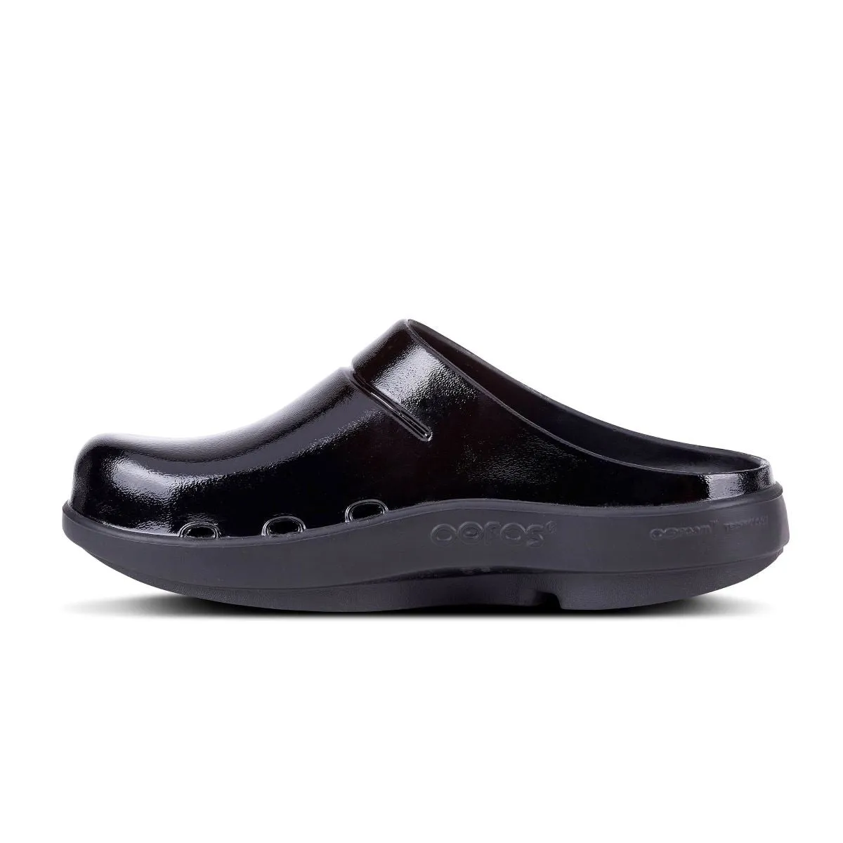 'OOFOS' Women's OOcloog Luxe Clog - Black