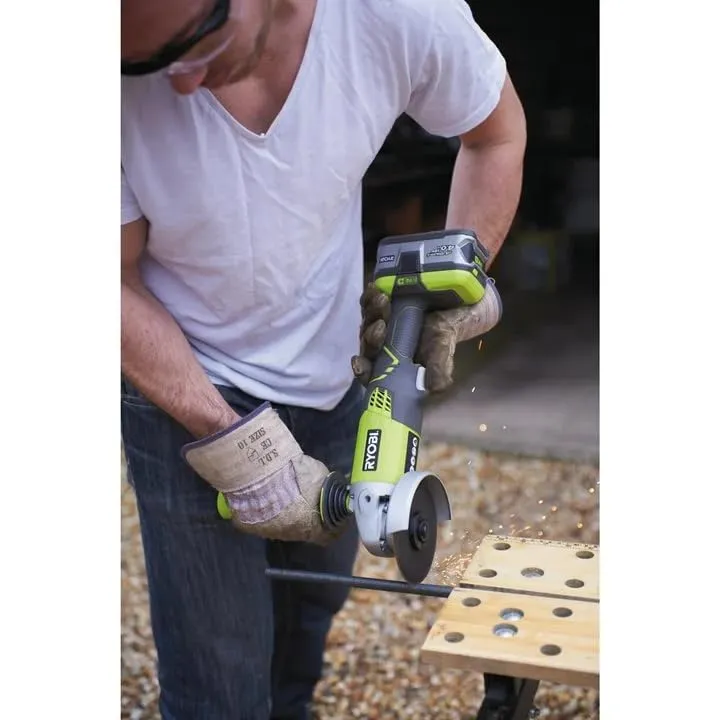 Open Box -  RYOBI ONE  18V Cordless 4-1/2 in. Angle Grinder (Tool Only)