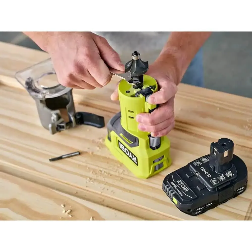 Open Box -  RYOBI ONE  18V Cordless Compact Fixed Base Router (Tool Only)