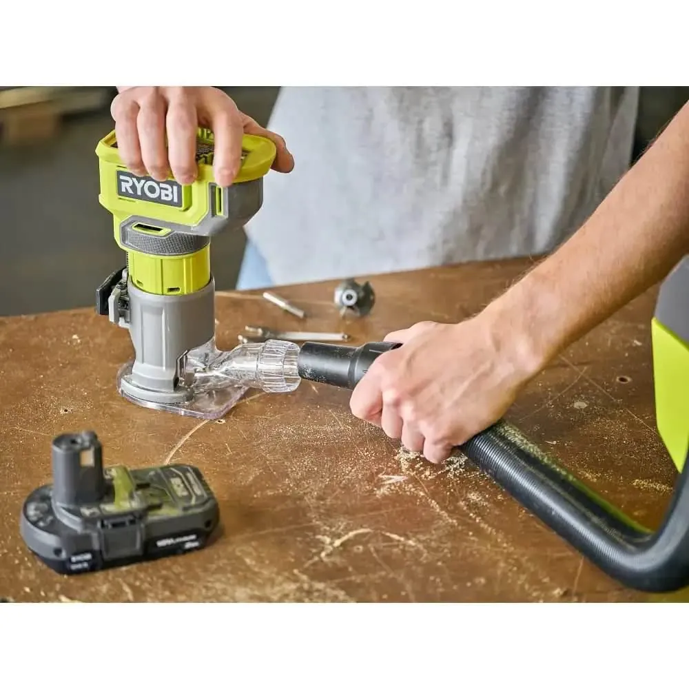 Open Box -  RYOBI ONE  18V Cordless Compact Fixed Base Router (Tool Only)