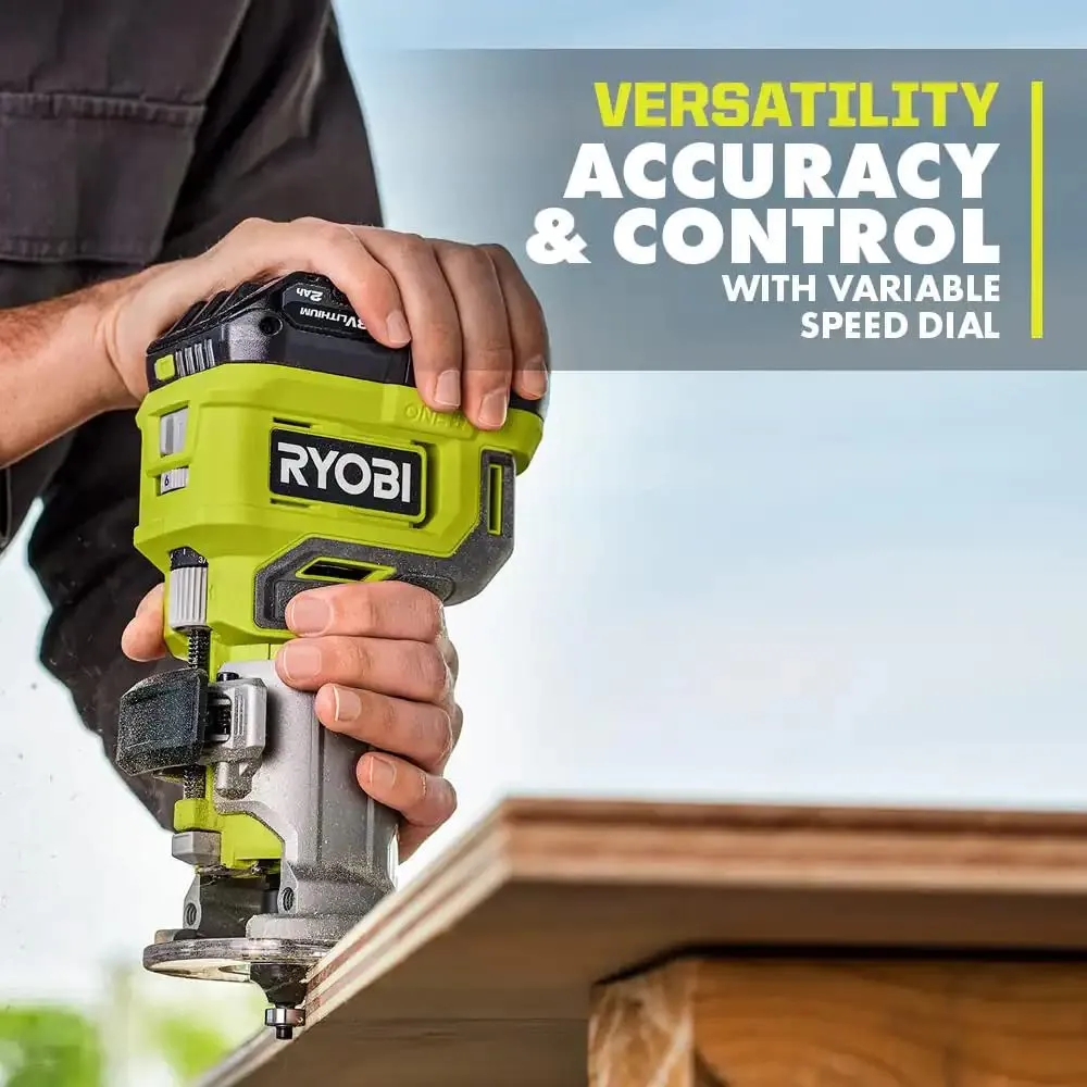 Open Box -  RYOBI ONE  18V Cordless Compact Fixed Base Router (Tool Only)