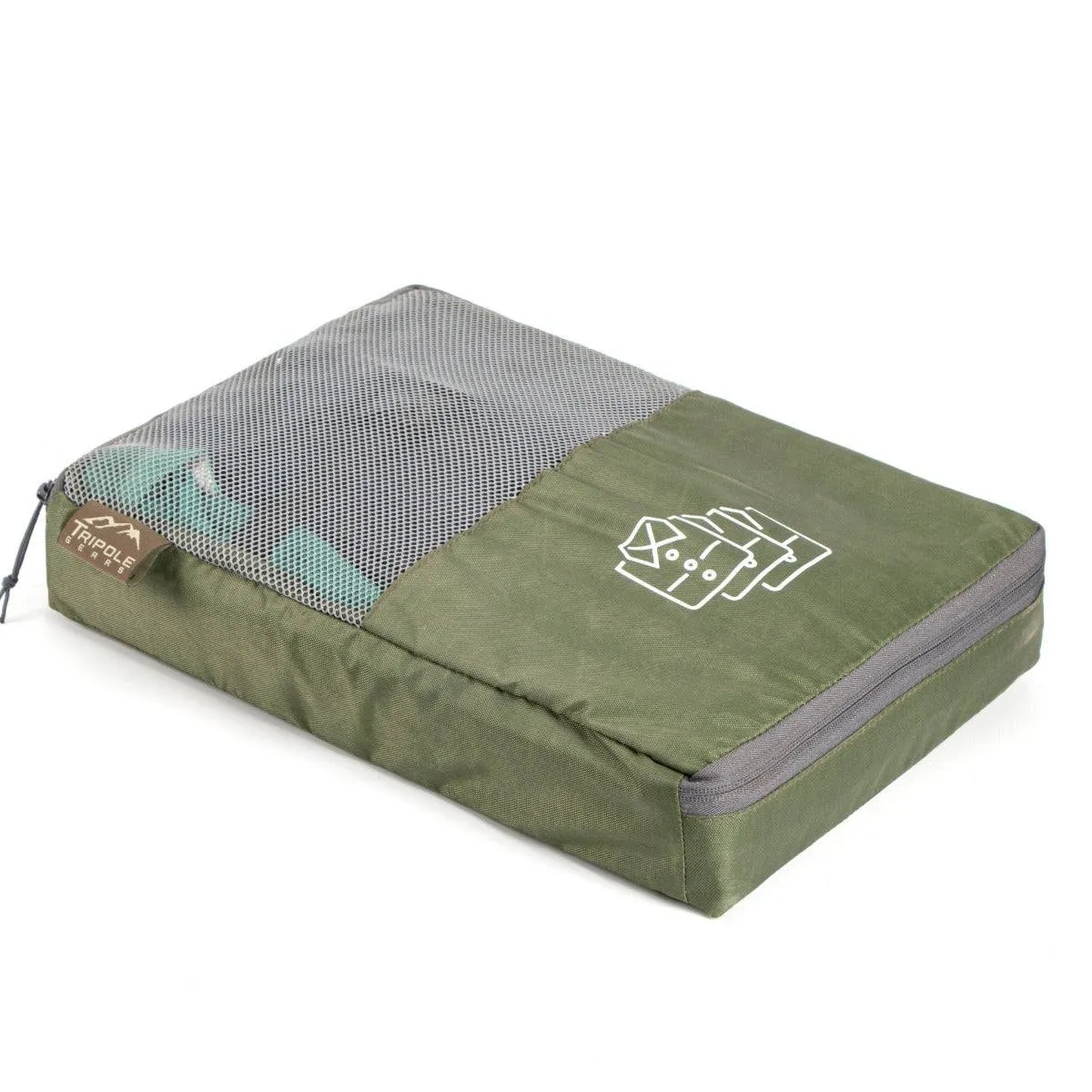 Organizer Packs - Cylindrical & Rectangle Shaped - Set of 6 - Army Green