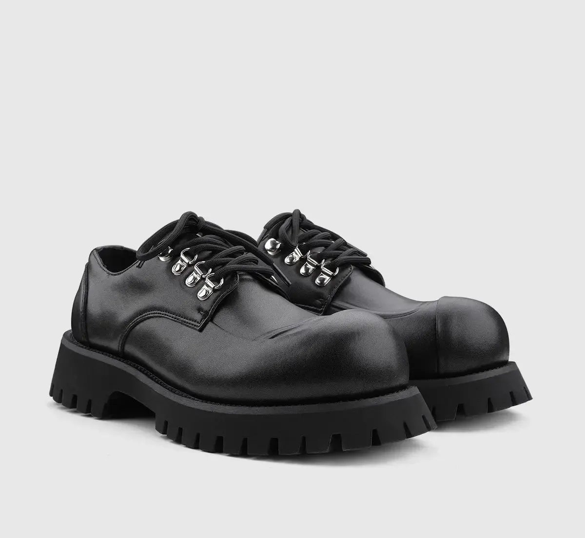 Platform Big Toe Leather Shoes