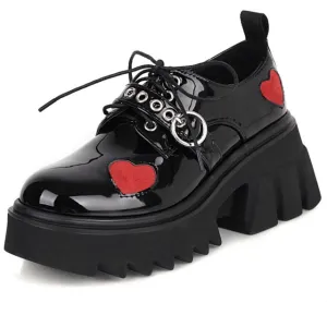 Platform Heart Shoes