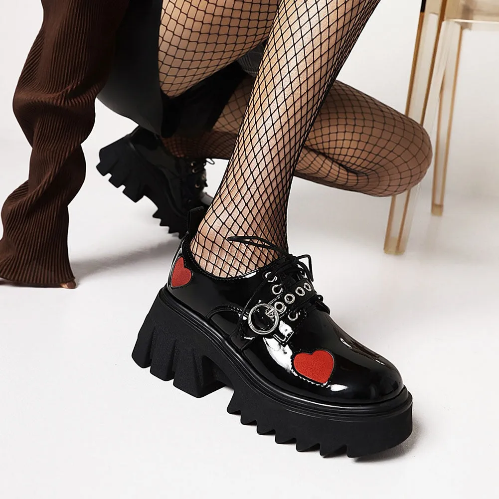 Platform Heart Shoes