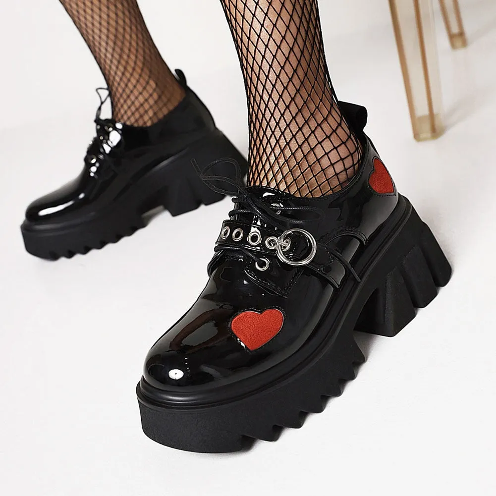 Platform Heart Shoes