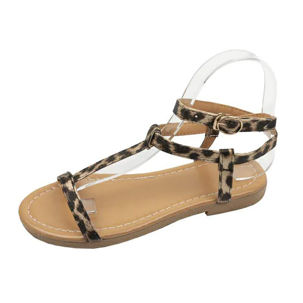 Plus size flat sandals for women