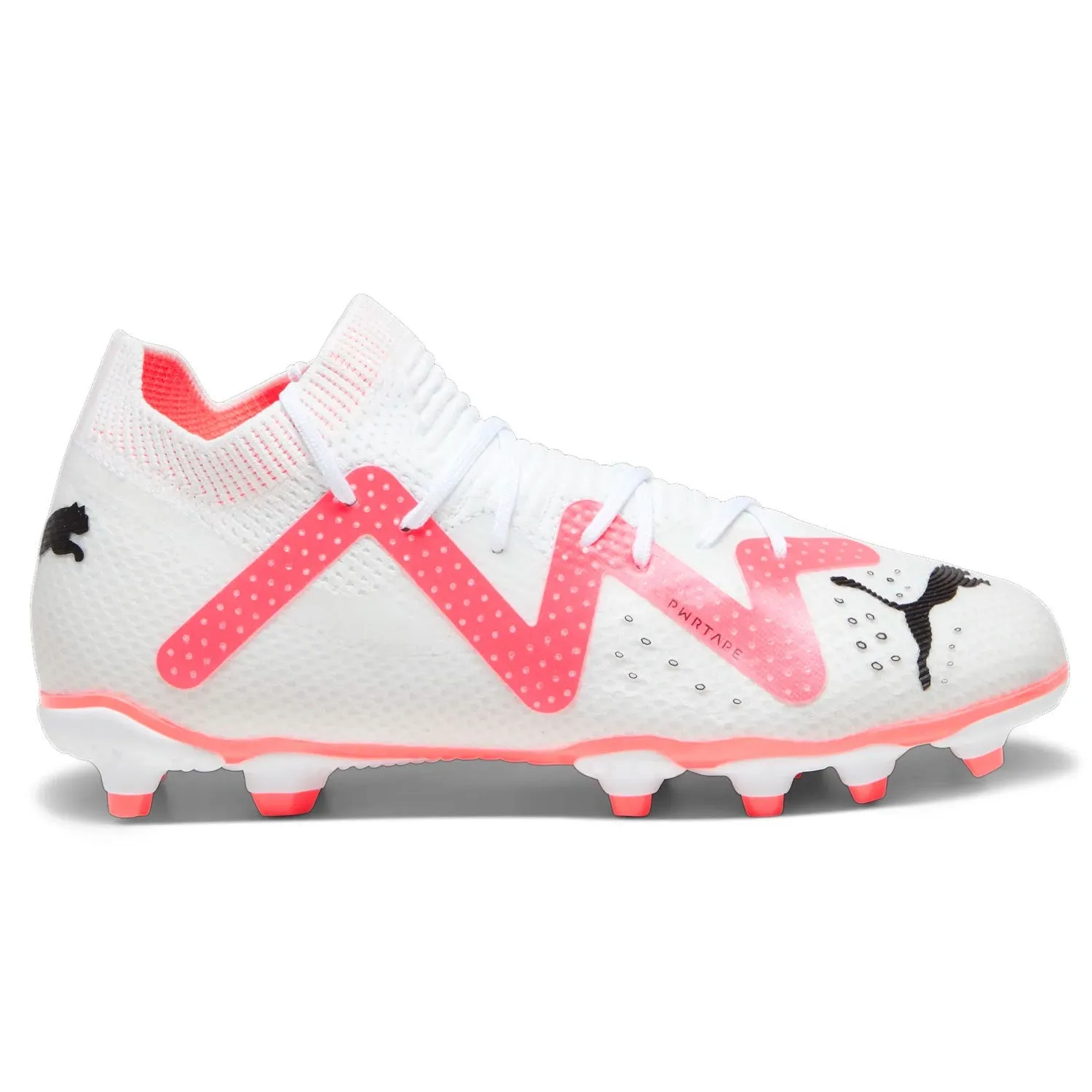 Puma Kid's Future Pro FG/AG-White-Black-Fire Orchid