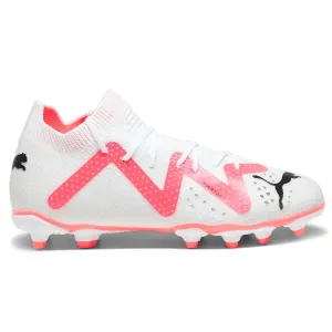 Puma Kid's Future Pro FG/AG-White-Black-Fire Orchid