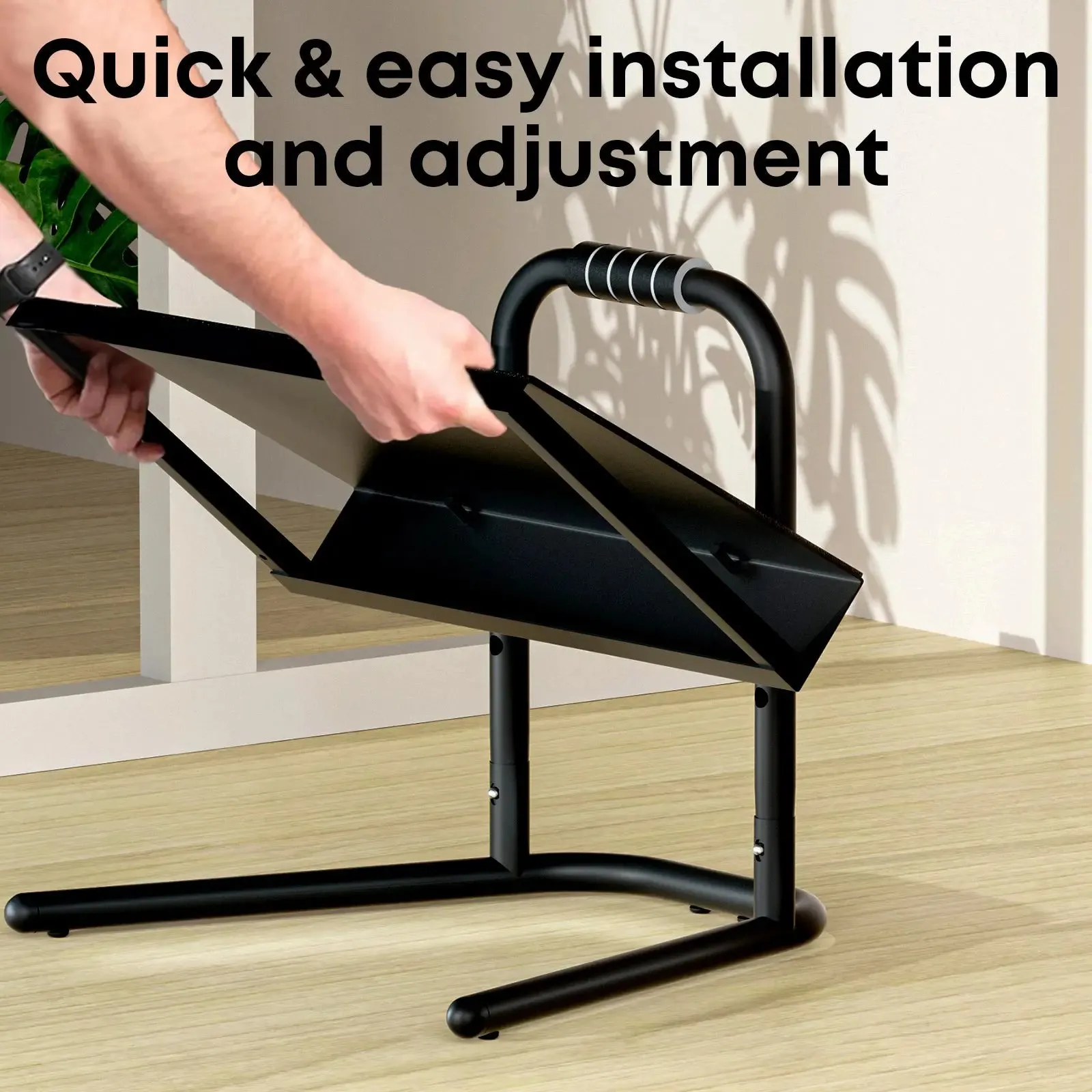 PUTORSEN Height Adjustable Standing Foot Rest with Soft Grip Handle