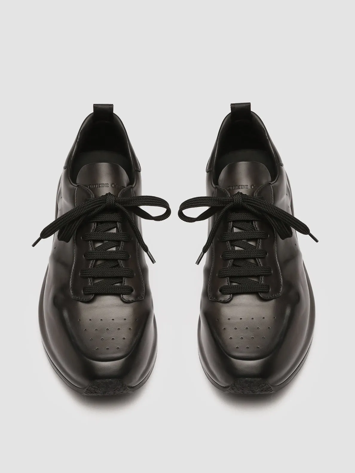 RACE LUX 003 - Grey Leather Sneakers